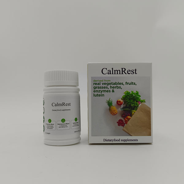 CalmRest Dietaryfood supplements Natural vegetable and fruit dietary supplement, 45 soft capsules