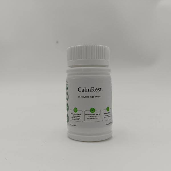 CalmRest Dietaryfood supplements Natural vegetable and fruit dietary supplement, 45 soft capsules