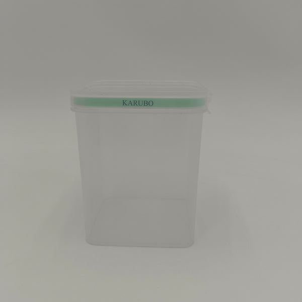 KARUBO Containers for household or kitchen use Stackable Square Clear Food Storage Container with Airtight Lid