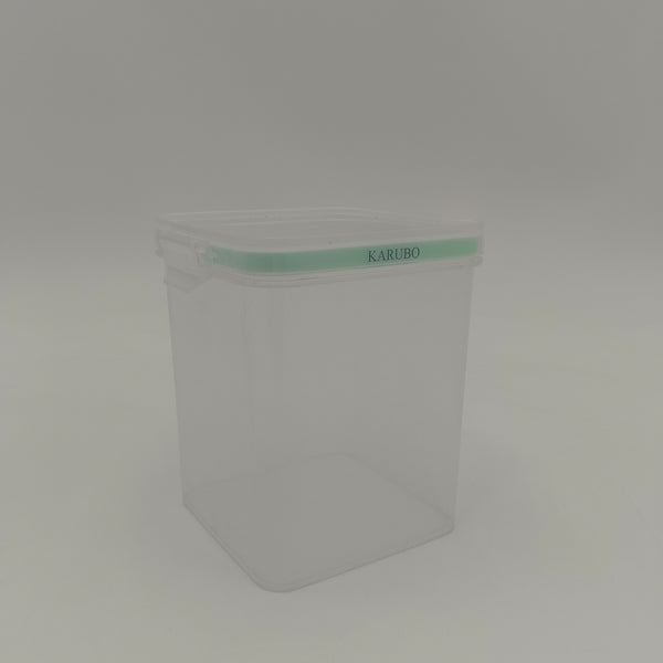 KARUBO Containers for household or kitchen use Stackable Square Clear Food Storage Container with Airtight Lid