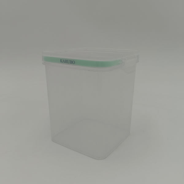 KARUBO Containers for household or kitchen use Stackable Square Clear Food Storage Container with Airtight Lid