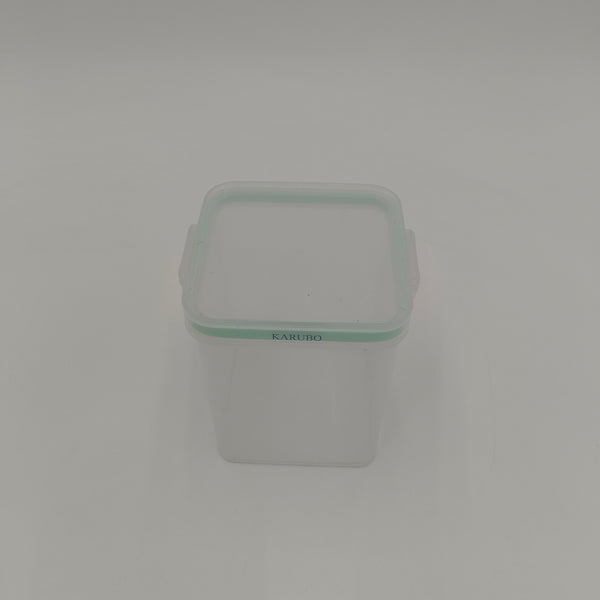 KARUBO Containers for household or kitchen use Stackable Square Clear Food Storage Container with Airtight Lid