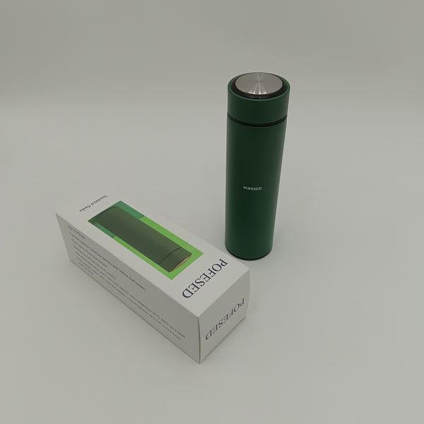 POFESED Insulated flasks Stainless Steel Insulated Flask, 6.5x23cm, Hot & Cold Thermos, Green