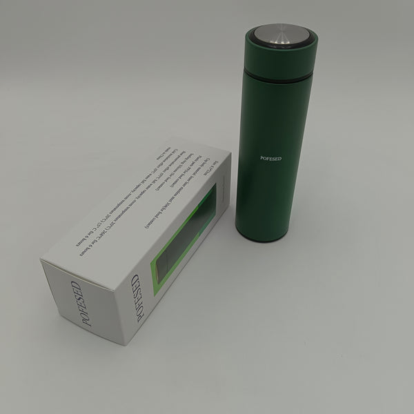 POFESED Insulated flasks Stainless Steel Insulated Flask, 6.5x23cm, Hot & Cold Thermos, Green