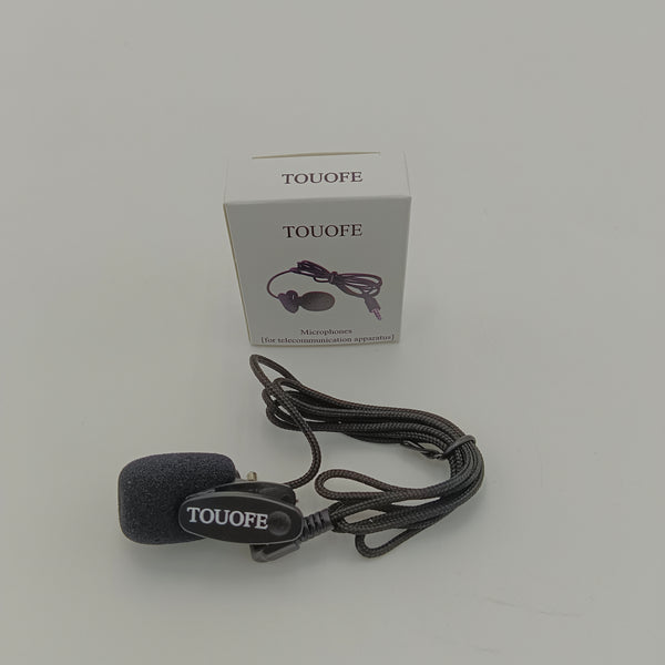 TOUOFE Microphones [for telecommunication apparatus] Small portable lapel microphone, 3.5mm interface