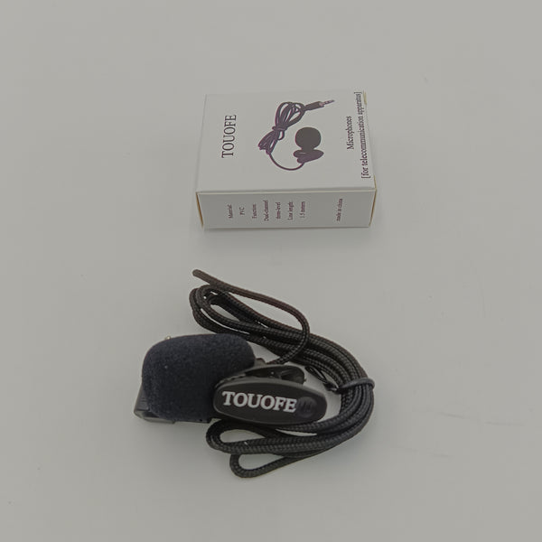 TOUOFE Microphones [for telecommunication apparatus] Small portable lapel microphone, 3.5mm interface