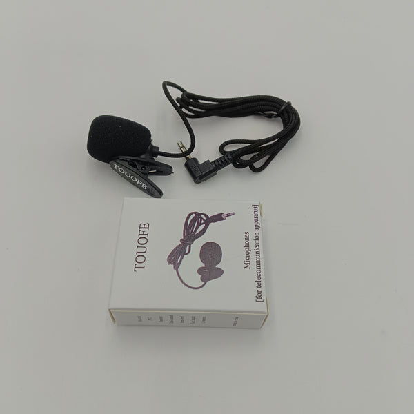 TOUOFE Microphones [for telecommunication apparatus] Small portable lapel microphone, 3.5mm interface
