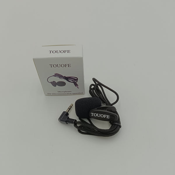 TOUOFE Microphones [for telecommunication apparatus] Small portable lapel microphone, 3.5mm interface
