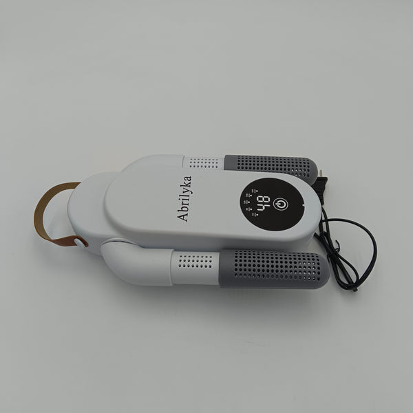 Abrilyka Electric shoe driers for household purposes Electric Shoe Dryer, Digital LED Display, Dual Heating Tubes, White