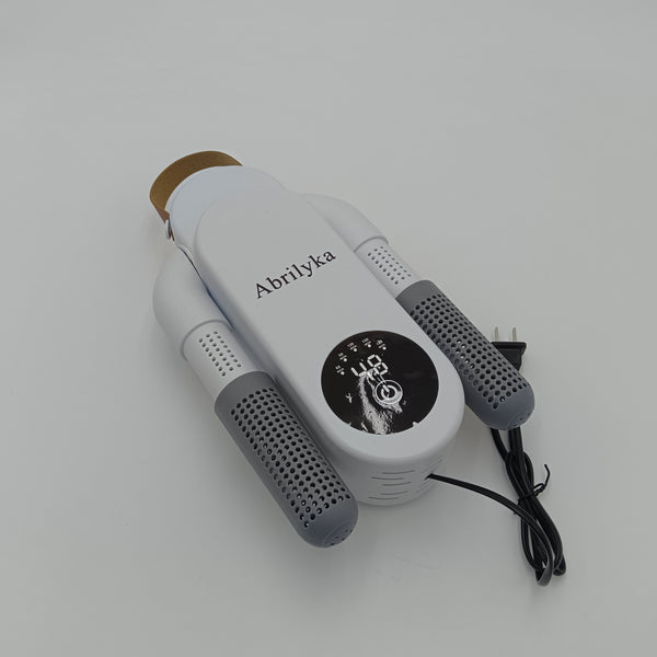 Abrilyka Electric shoe driers for household purposes Electric Shoe Dryer, Digital LED Display, Dual Heating Tubes, White
