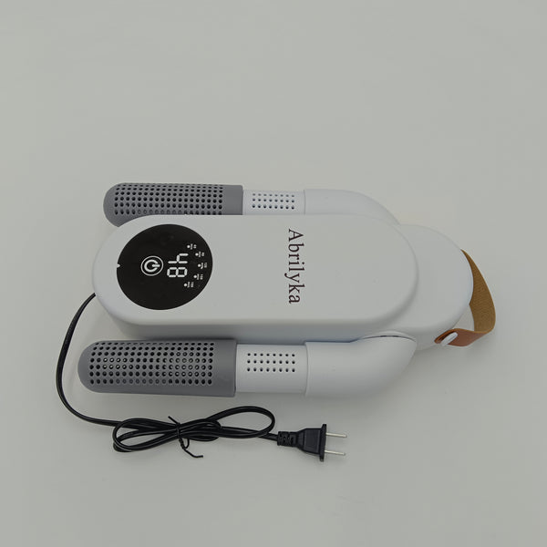 Abrilyka Electric shoe driers for household purposes Electric Shoe Dryer, Digital LED Display, Dual Heating Tubes, White
