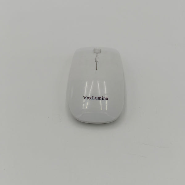 VoxLumina Computer mouse Wireless Computer Mouse, Ultra-thin Design, Optical Tracking, White