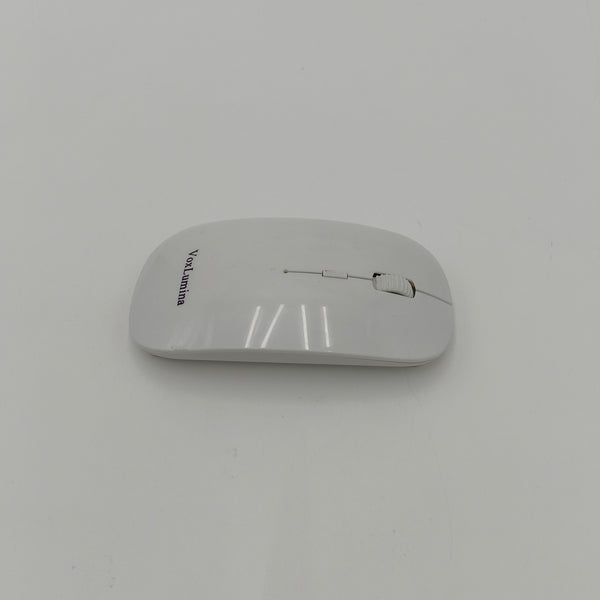 VoxLumina Computer mouse Wireless Computer Mouse, Ultra-thin Design, Optical Tracking, White