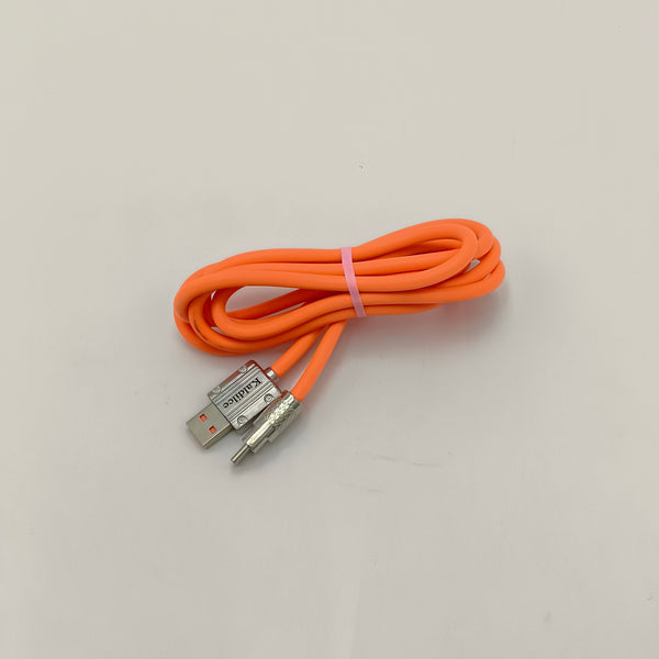 Kaldilce USB cables Orange USB Cable for Tablets and Mobile Devices, Metal Connectors