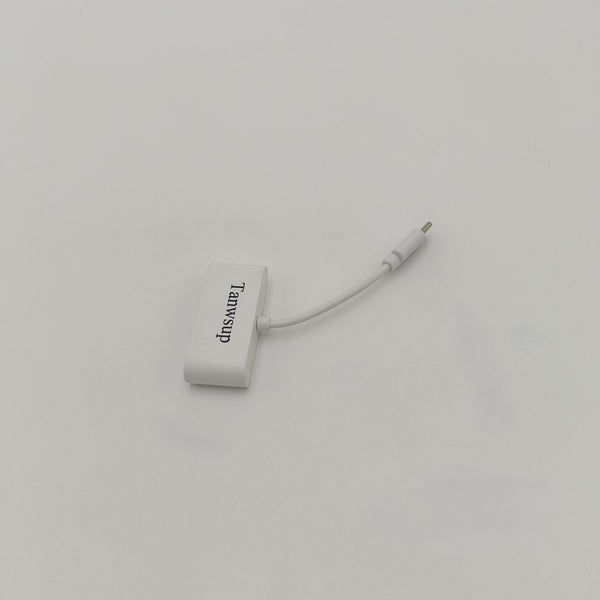 Tanwsup USB card readers Portable White USB Card Reader with Multiple Slots