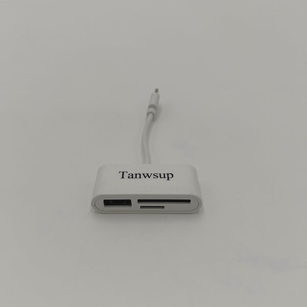 Tanwsup USB card readers Portable White USB Card Reader with Multiple Slots
