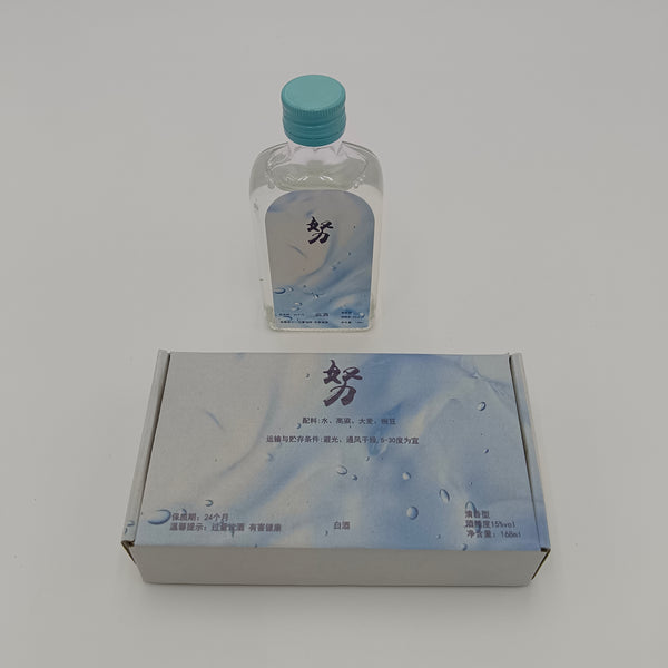 努 白酒 清香型白酒 15%vol 168ml 小瓶装 纯粮酿造