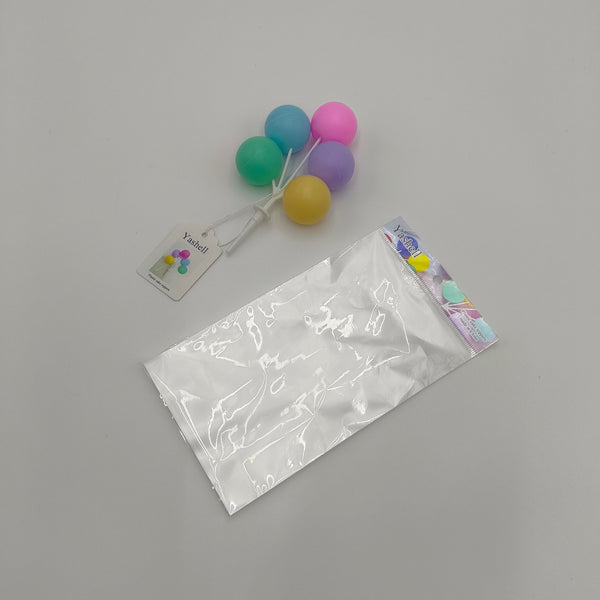 Yashell Plastic cake toppers Colorful Ball Cake Toppers, Plastic Party Dessert Decoration