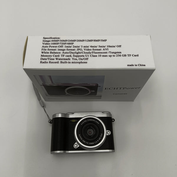 ECHTPower cameras Portable Digital Camera, 1080P Video, TF Card Support up to 256GB
