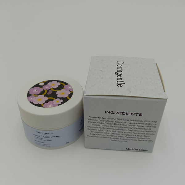 Dermgentle Facial cream Smoothing and Hydrating Formula Facial Cream, 50g