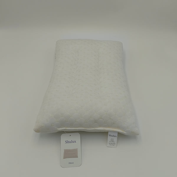 Shulux Pillows Polyester Decorative Pillow, White Quilted Pattern, 25 x 40 CM