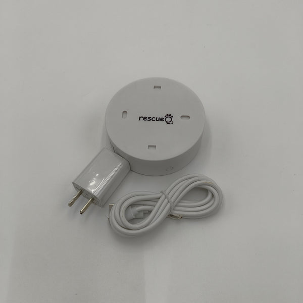 rescueO2 Gas sensors for measuring gas concentration DC-12V Gas Sensor with LED Light and Sound Alert, White