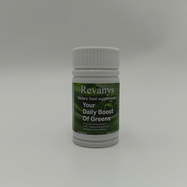 Revanys Dietary food supplements 30 capsules dietary food supplement, fruit and vegetable superfood mixture