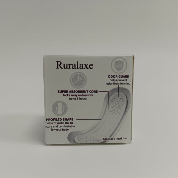 Ruralaxe Sanitary napkins Super Absorbent Sanitary Napkins with Odor Control, Up to 8 Hours Leakage Protection