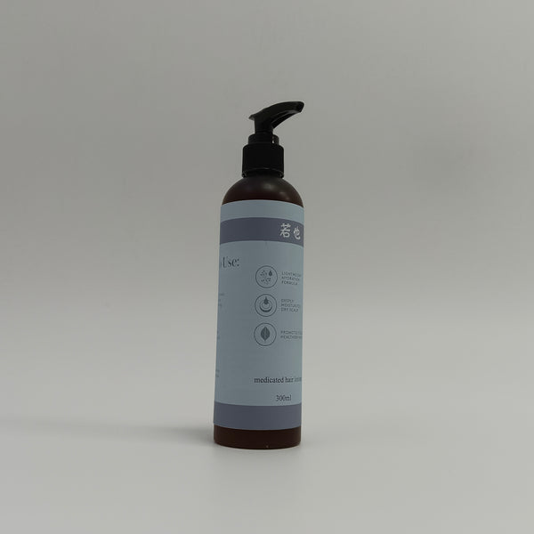 若也 medicated hair lotions 300ml Medicated Hair Lotion - Lightweight Hydration Formula - Deeply Moisturizes Dry Scalp