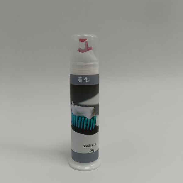 若也 toothpaste Foaming Toothpaste with Pump Dispenser, 100g, Fresh Breath