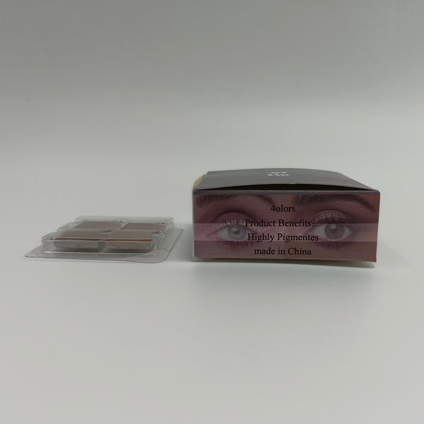 若也 cosmetics 4-Color Eyeshadow Palette - Highly Pigmented Shimmer Finish