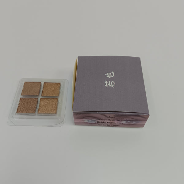 若也 cosmetics 4-Color Eyeshadow Palette - Highly Pigmented Shimmer Finish