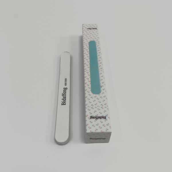 Bidaffeng Nail files Professional Nail File, 600/3000 Grit, Double-Sided Manicure Tool