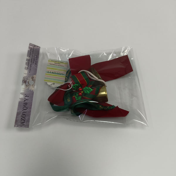 AZOYQWYY ornaments for Christmas trees, except lights, candles and confectionery Christmas Tree Ornament with Bells and Ribbons