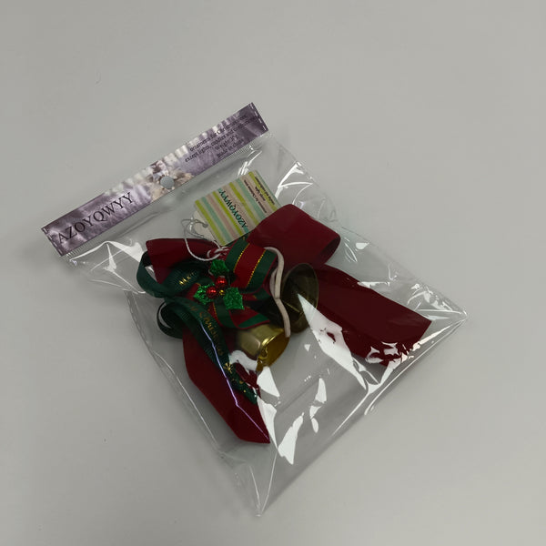 AZOYQWYY ornaments for Christmas trees, except lights, candles and confectionery Christmas Tree Ornament with Bells and Ribbons