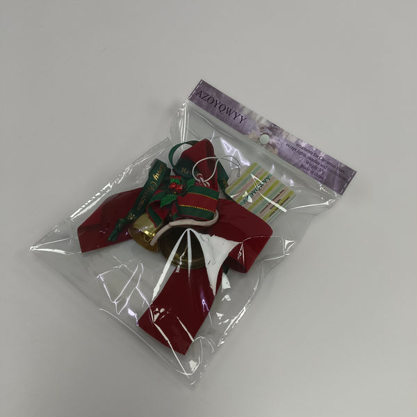 AZOYQWYY ornaments for Christmas trees, except lights, candles and confectionery Christmas Tree Ornament with Bells and Ribbons