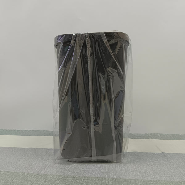 yichengdz Garbage pails for household purposes Black Plastic, Rectangular Shape Household Garbage Pail, Smooth Rounded Corners, Compact Design