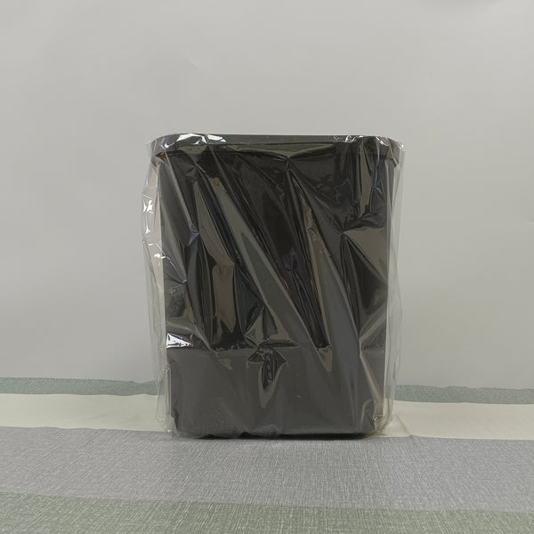 yichengdz Garbage pails for household purposes Black Plastic, Rectangular Shape Household Garbage Pail, Smooth Rounded Corners, Compact Design