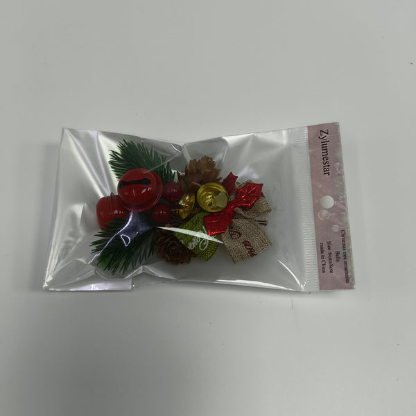 Zylumestar Christmas tree ornaments, bells Exquisite Christmas Tree Ornaments Bells, Red and Gold, 6cm x 8cm
