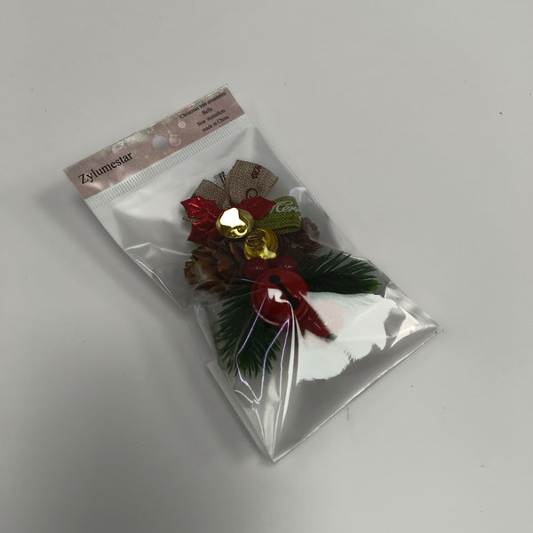 Zylumestar Christmas tree ornaments, bells Exquisite Christmas Tree Ornaments Bells, Red and Gold, 6cm x 8cm
