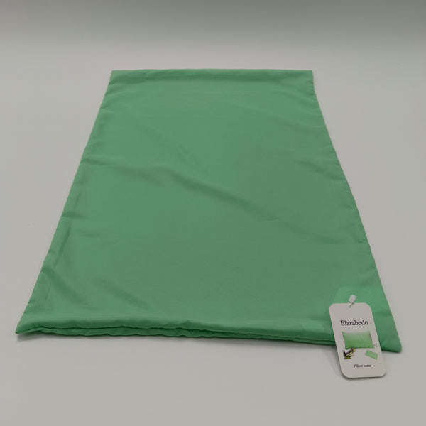 Elarabedo Pillow cases Polyester Pillow Cases, Green, 42x74cm, Zipper Closure