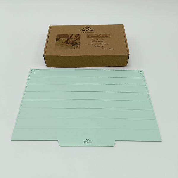 AirDale Dish drying mats Silicone Dish Drying Mat, Light Green, 16.7x13 Inches, Odorless