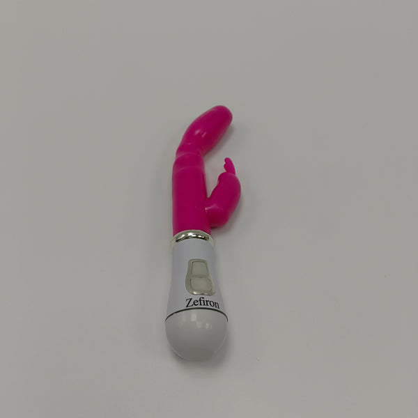 Zefiron Sex toys Rechargeable G-spot and clitoral stimulator, multiple vibration modes, pink