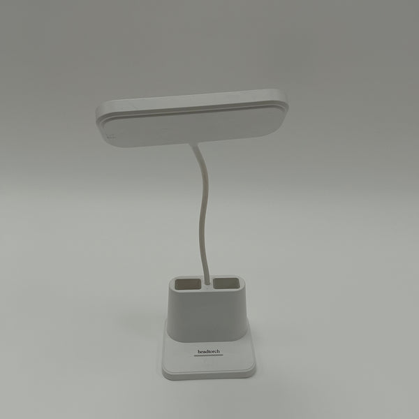 headtorch Desk lamps LED Desk Lamp with Flexible Gooseneck, White, Multi-Function Base