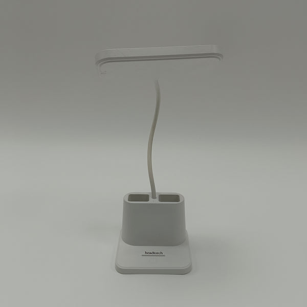 headtorch Desk lamps LED Desk Lamp with Flexible Gooseneck, White, Multi-Function Base