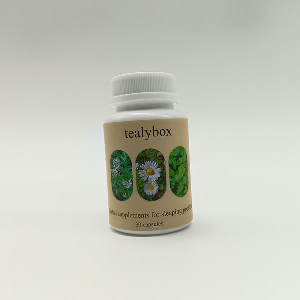 tealybox Herbal supplements for sleeping problems Natural Sleep Aid - Herbal Supplements for Sleeping Problems, 30 Capsules, Gluten Free