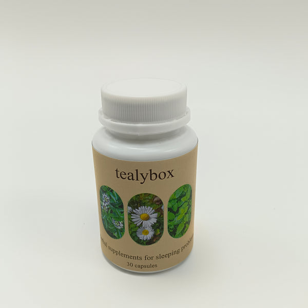 tealybox Herbal supplements for sleeping problems Natural Sleep Aid - Herbal Supplements for Sleeping Problems, 30 Capsules, Gluten Free