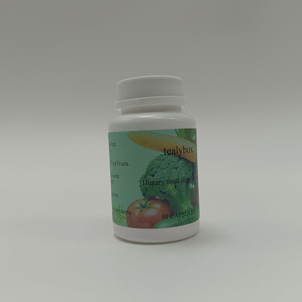 tealybox Dietary food supplements Daily Multivitamin - Whole Food Based Dietary Supplement, 50 Capsules