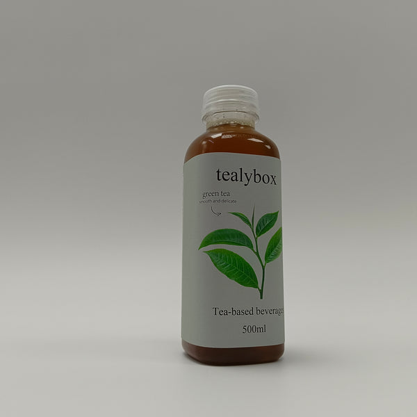 tealybox Tea-based beverages Organic Green Tea, 500ml, Tea-Based Beverage, Smooth & Delicate Flavor, Low Calorie, Natural Ingredients