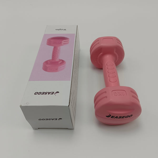 EASEGO weights Pink Dumbbell Shaped Training Weight, Comfortable Handle